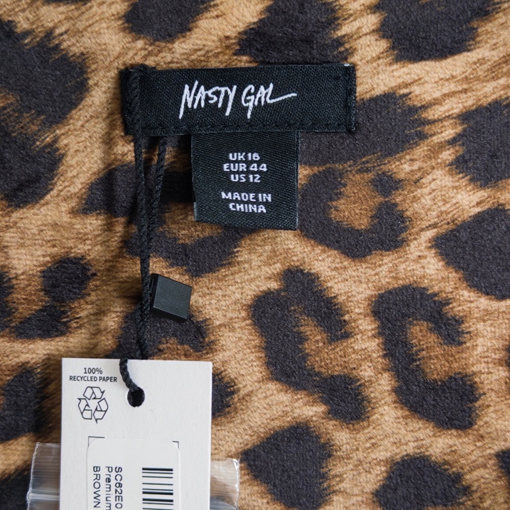 NWT Nasty Gal Brown Leopard Print Vest - Picture 4 of 5
